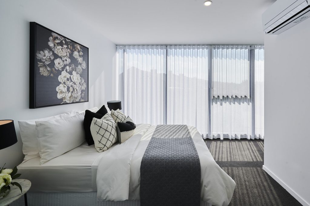 Canberra Architecture photographer image of a bedroom interior