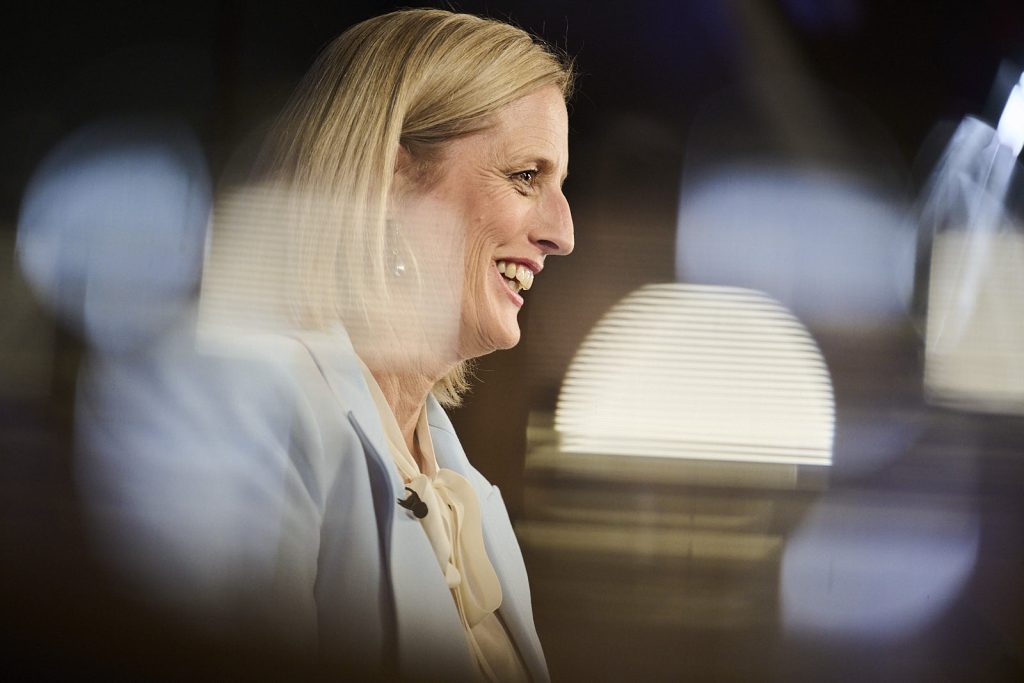 Editorial photo featuring Katy Gallagher, Minister of Finance. 